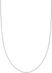 Bony Levy 14K White Gold Bar & Bead Chain Necklace