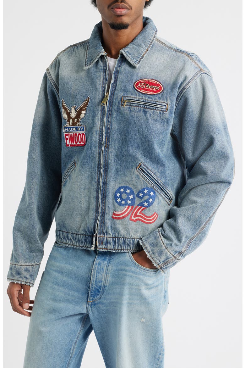 Outlander Denim Jacket, Alternate, color, PALE INDIGO