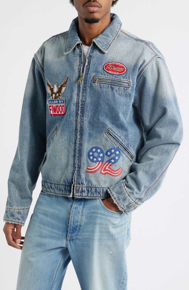Elwood Outlander Denim Jacket, Alternate, color, Pale Indigo