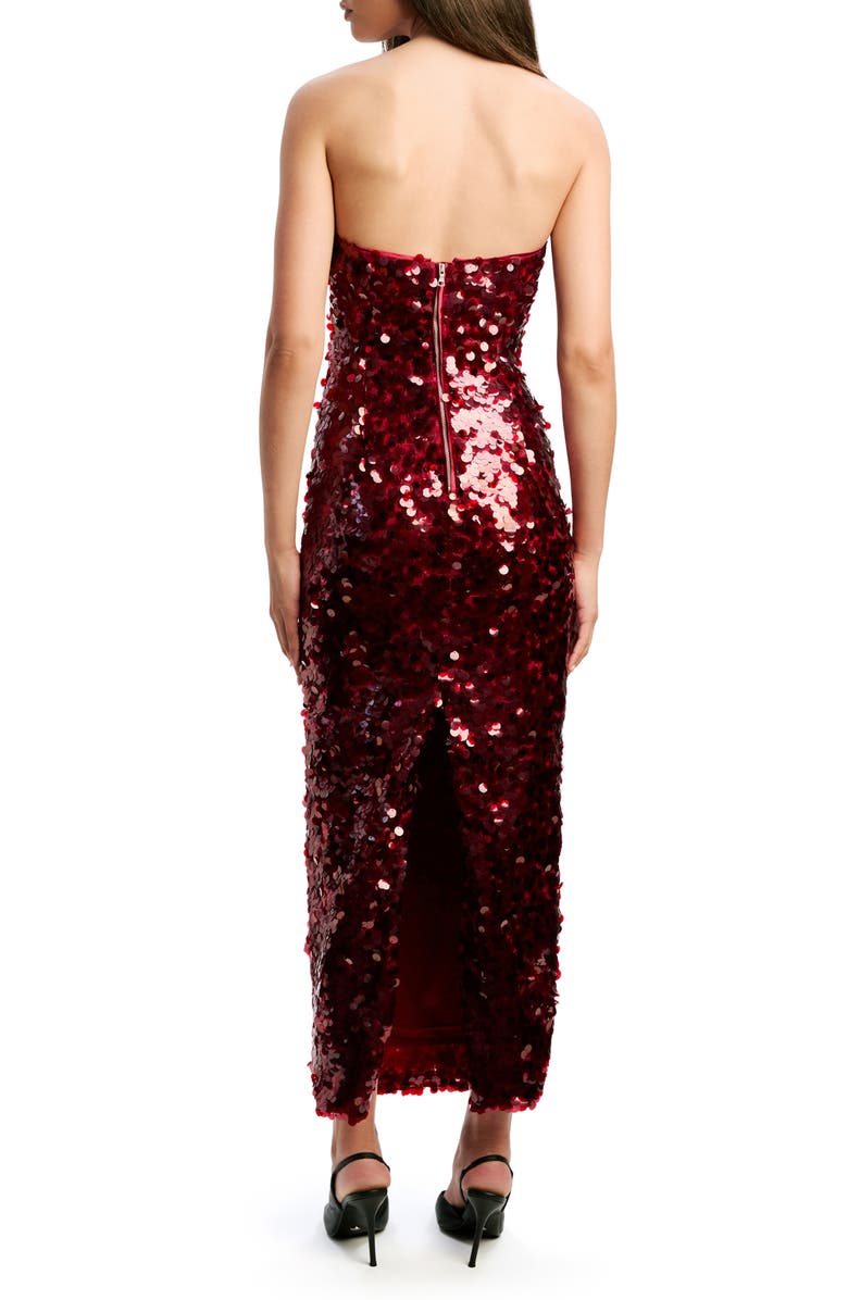 Bardot Braya Sequin Strapless Gown, Alternate, color,