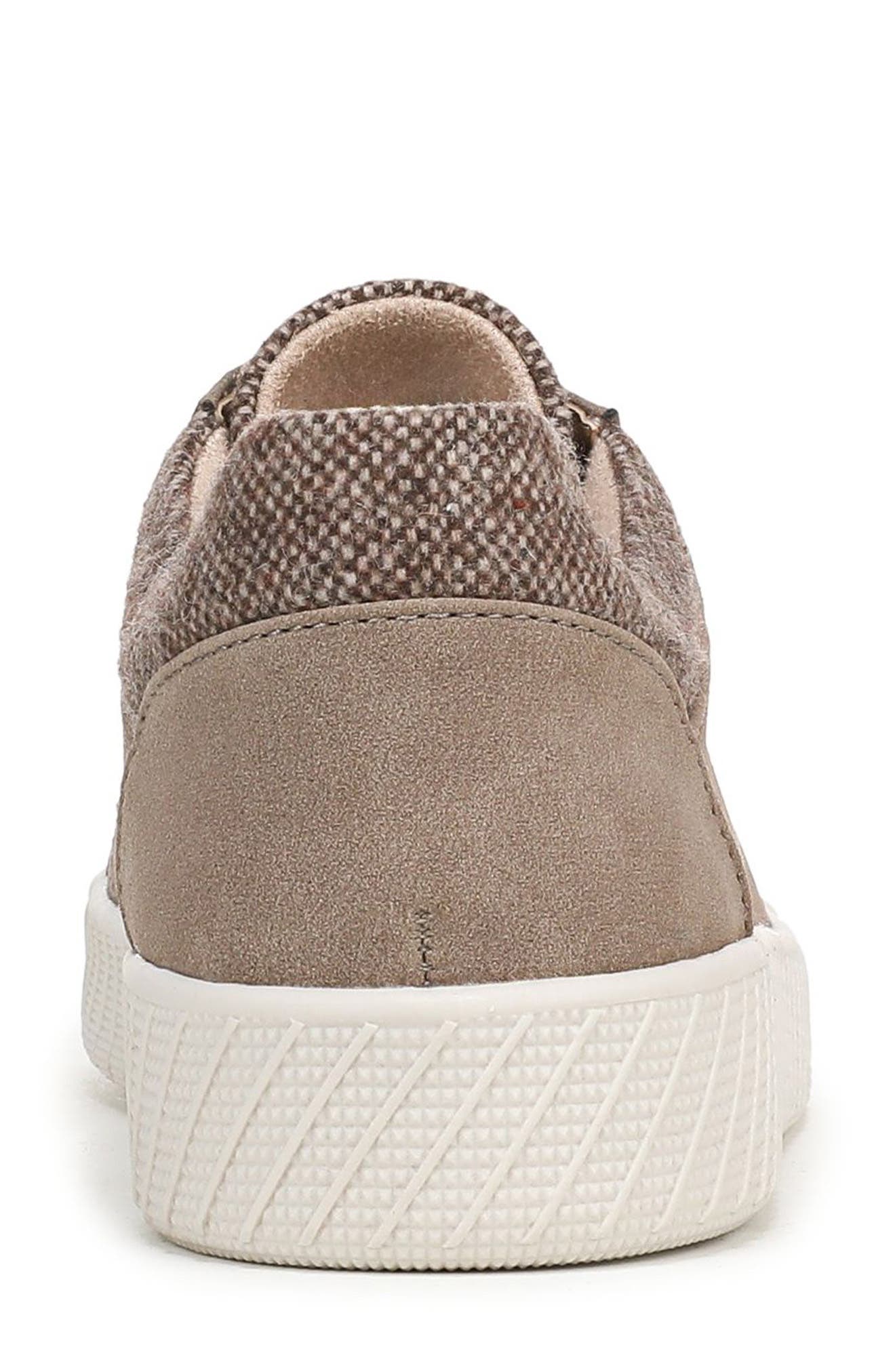 Neela Sneaker, Alternate, color, GREY WOOL / FAUX LEATHER