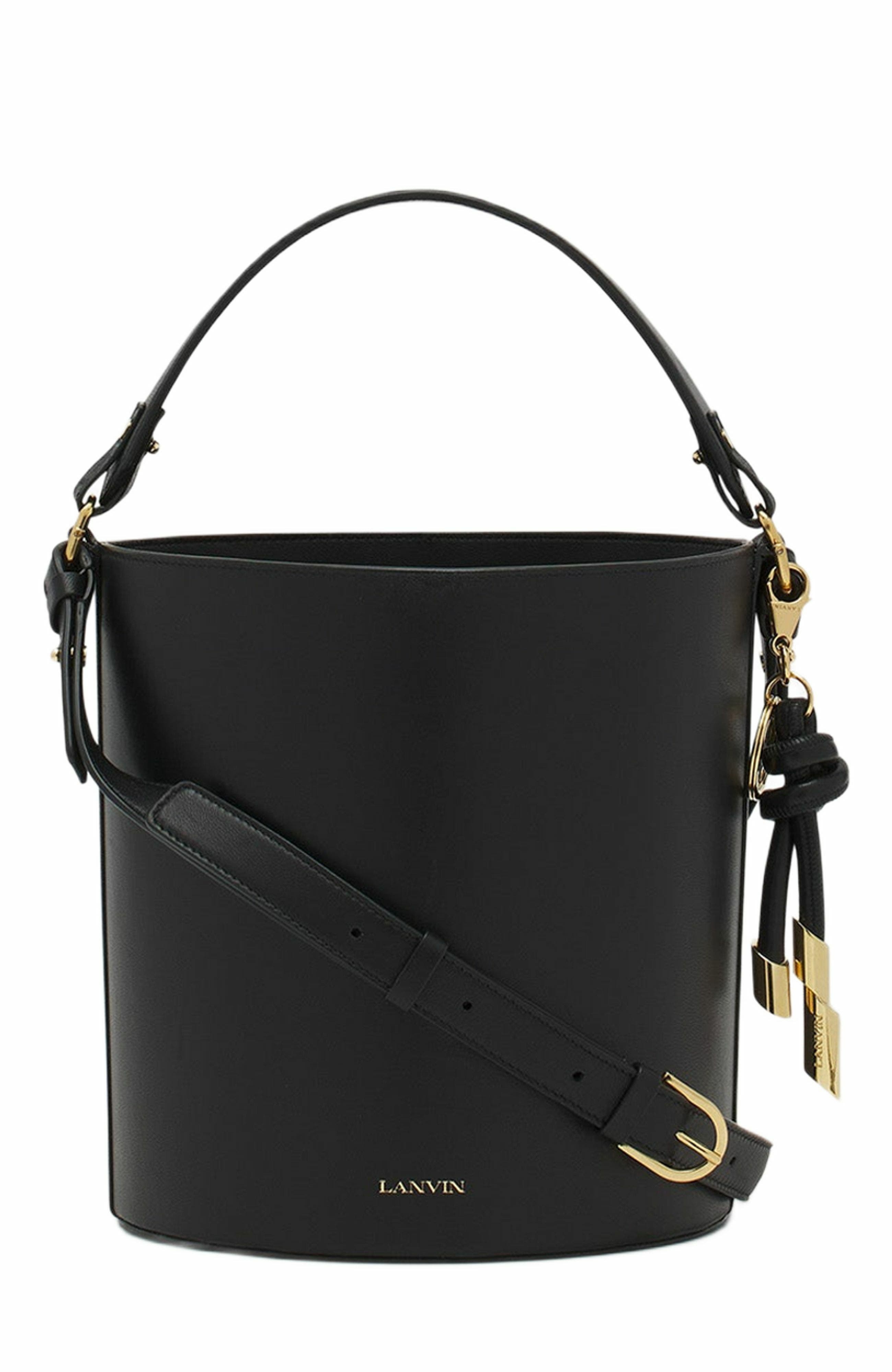 Lanvin Séquence Leather Bucket Bag, Main, color, 
