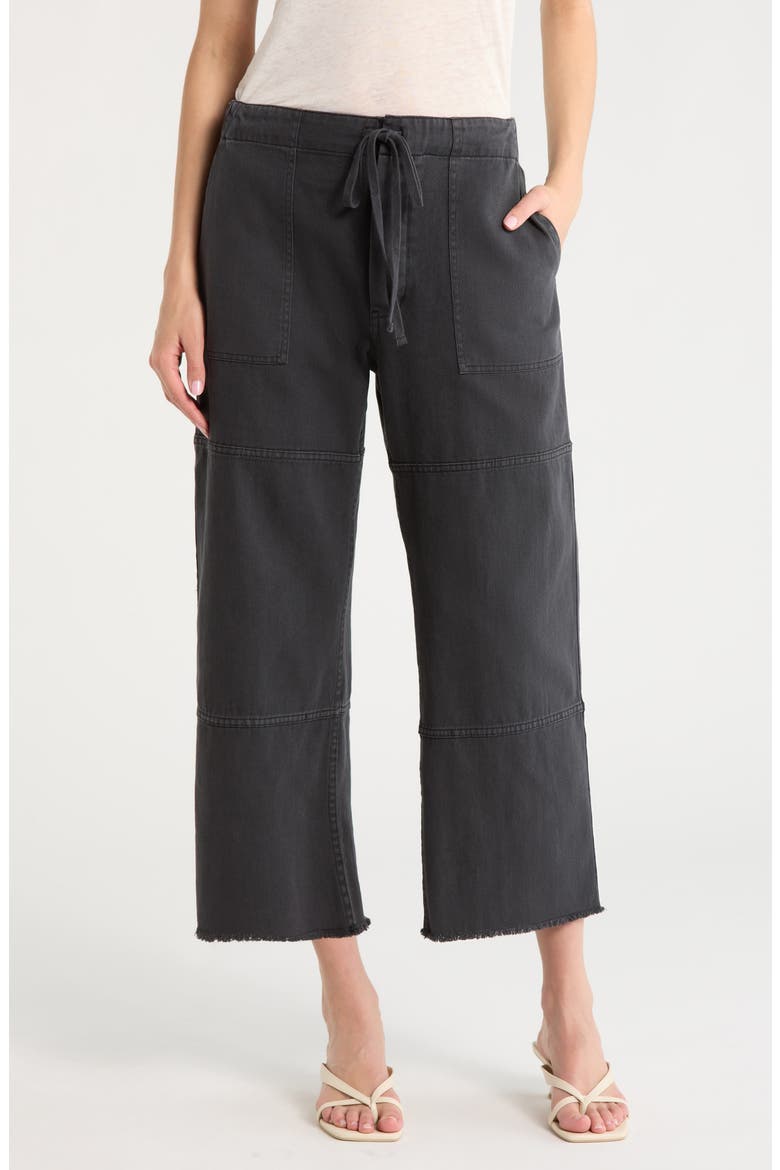 Drawstring Beach Pants, Main, color, WASHEDBLACK