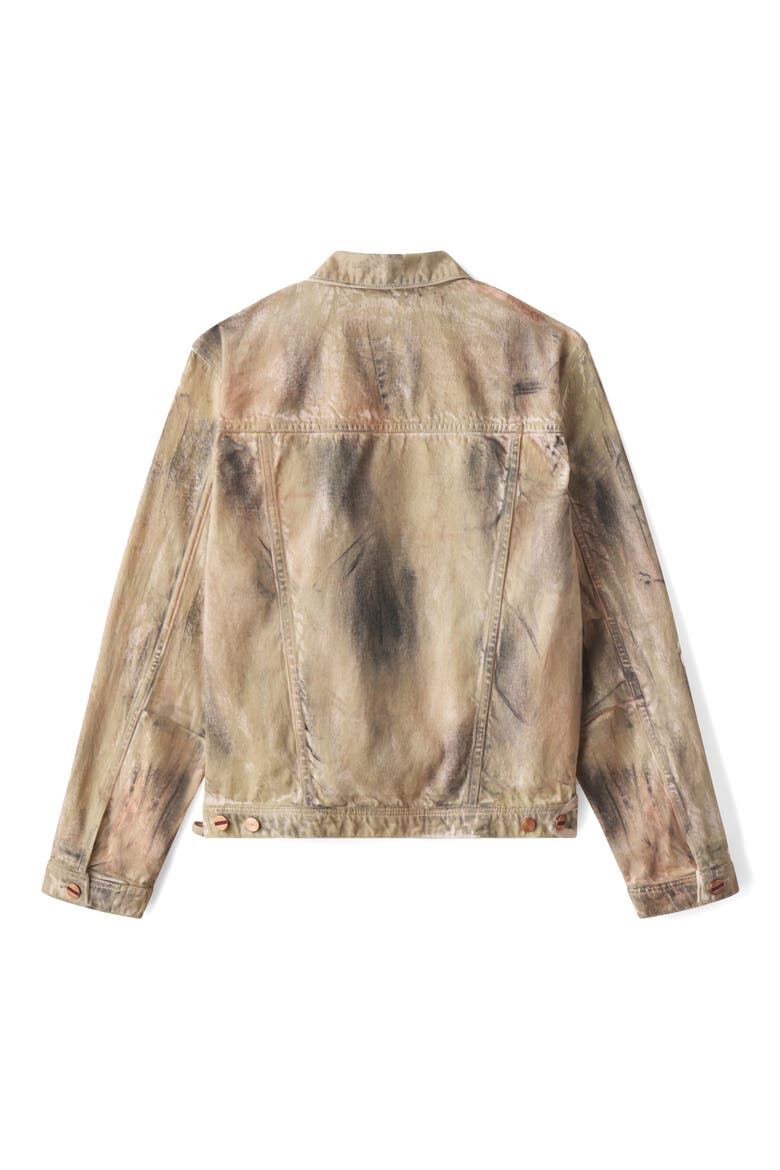 Oversize Stretch Denim Trucker Jacket, Alternate, color, MUNNY