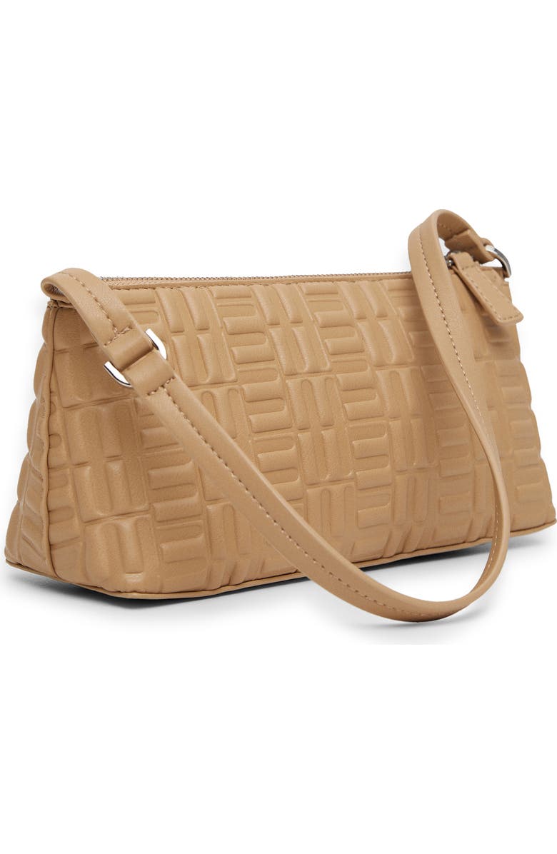 MANGO Textured Baguette Faux Leather Bag, Alternate, color,