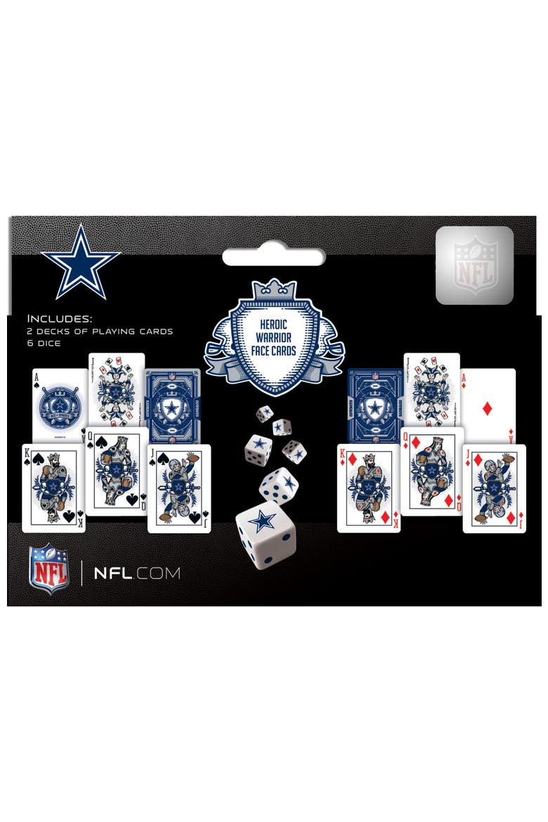 Dallas Cowboys Playing Cards & Dice, Alternate, color, Multicolor