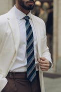 Elizabetta Corso - Extra Long Silk Jacquard Tie for Men