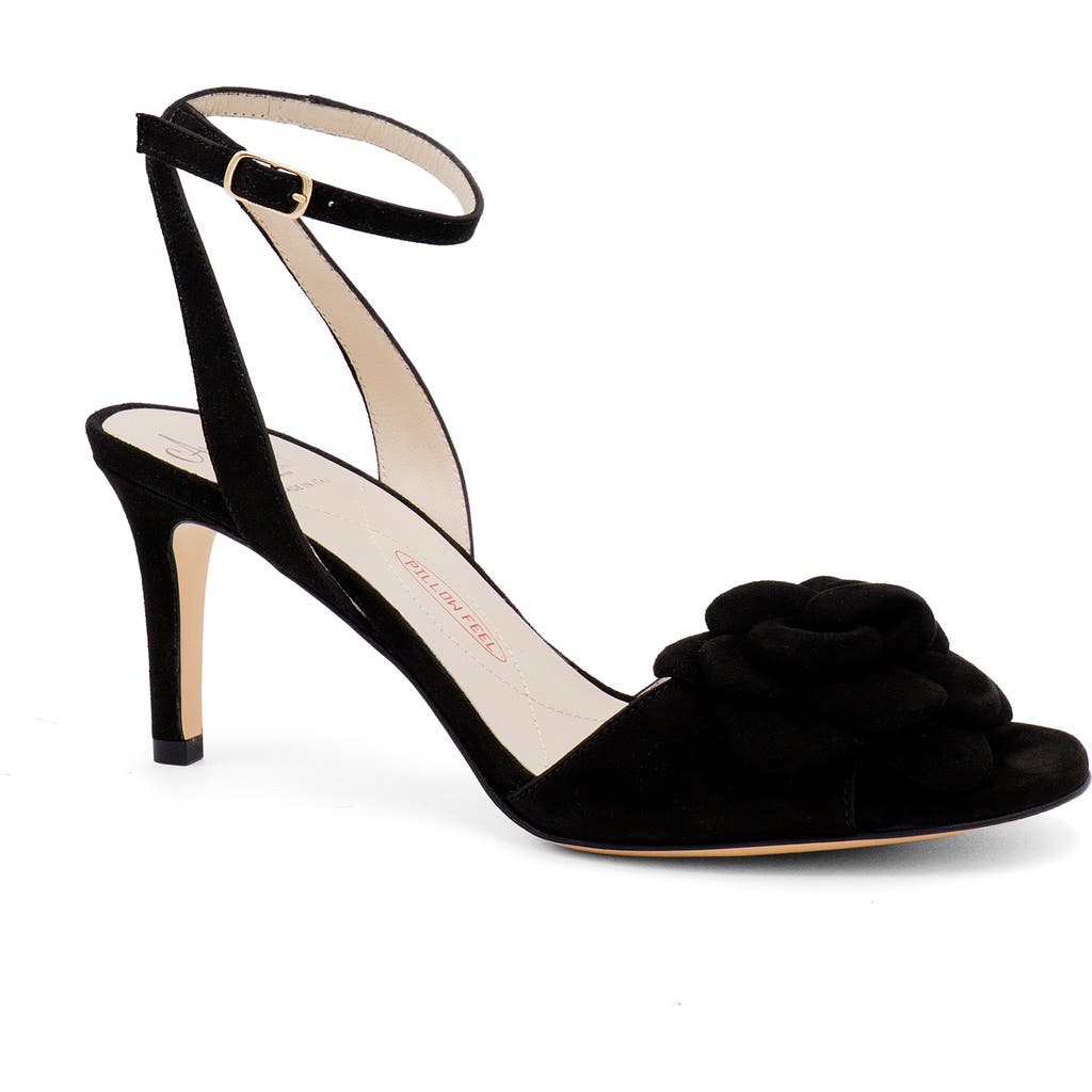 Amalfi by Rangoni Lambretta Ankle Strap Sandal in Black Cashmere at Nordstrom, Size 7