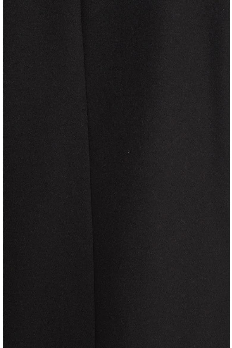 Longline Wool Blend Coat, Alternate, color, BLACK