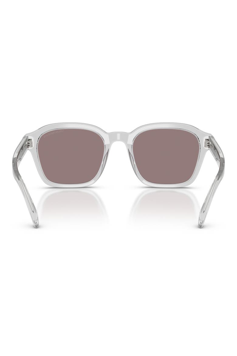54mm Irregular Sunglasses, Alternate, color, SHINY CRYSTAL / PURPLE BROWN