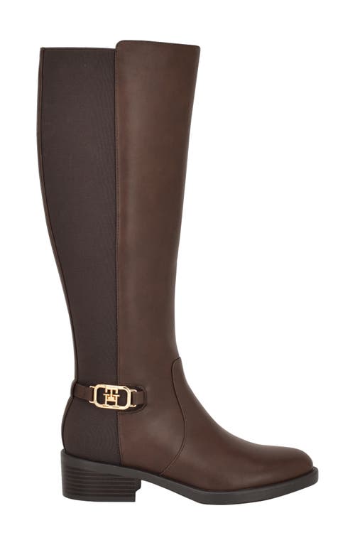 Tommy Hilfiger Imaliz Riding Boot In Brown