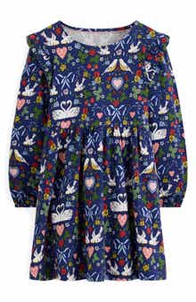 Kids' Posie Long Sleeve Cotton Jersey Dress Toddler, Little Kid & Big Kid)