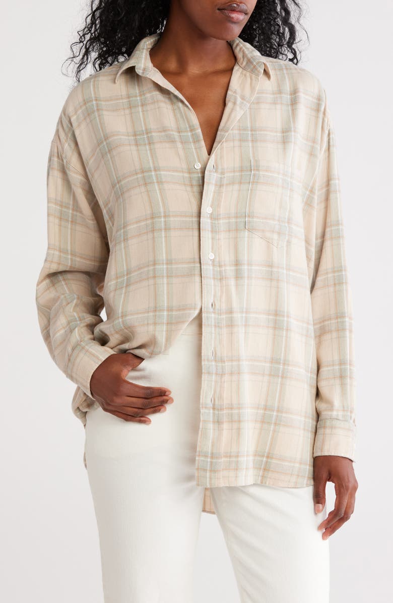 Frank & Eileen Shirley Plaid Oversize Button-Up Shirt, Main, color, 