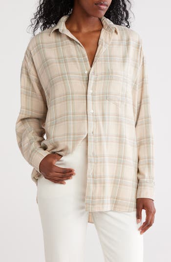 Shirley Plaid Oversize Button-Up Shirt
