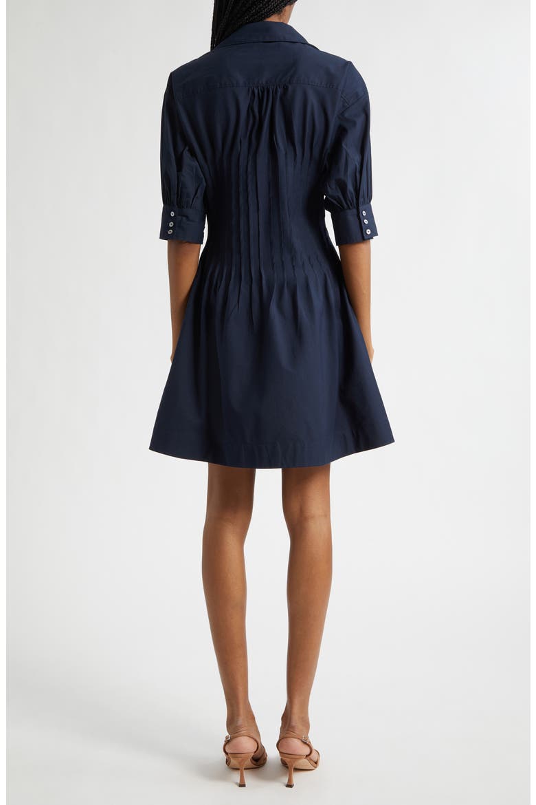 Monty Pleated Minidress, Alternate, color, NAVY