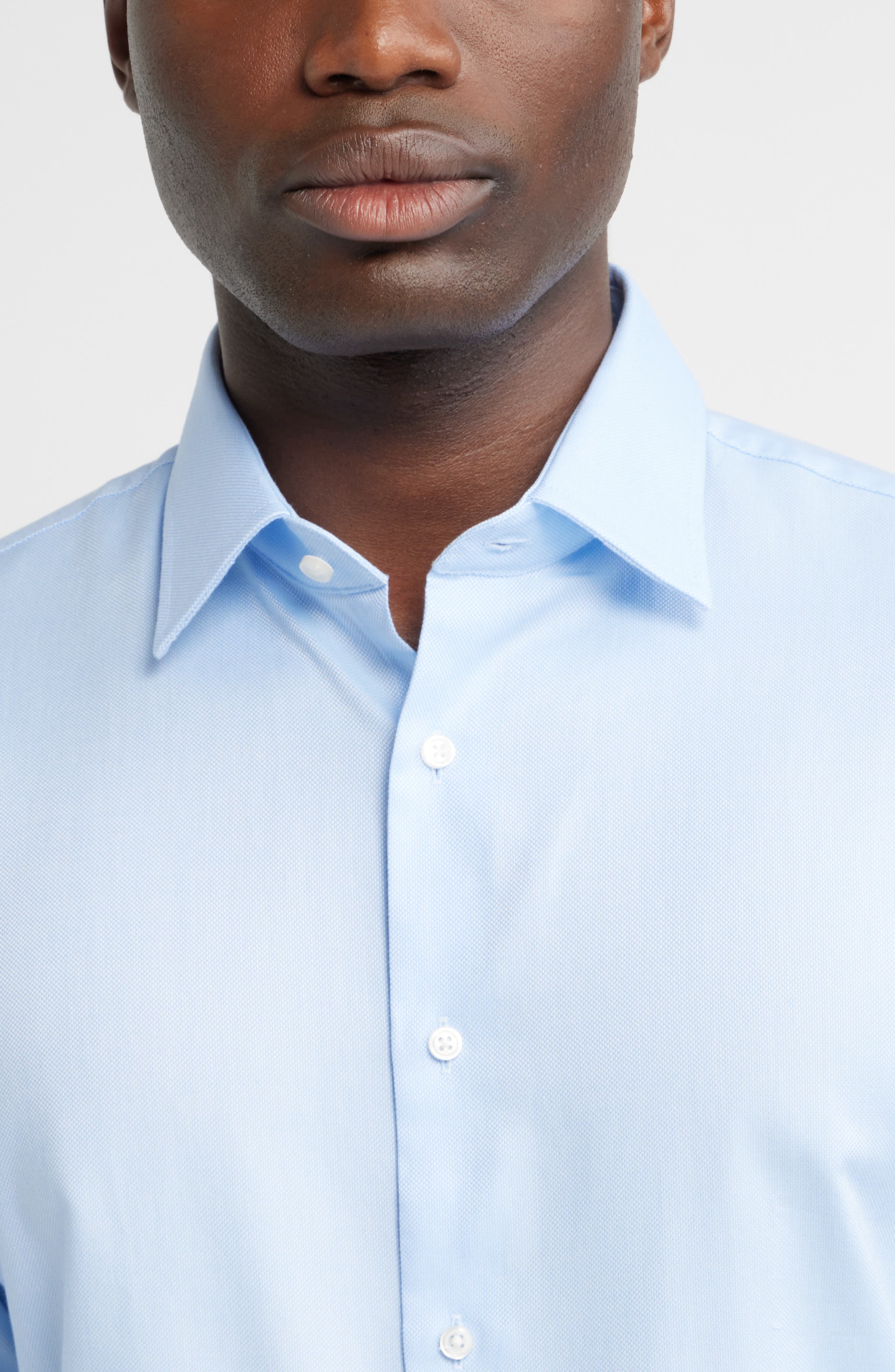 Мужские платья Nordstrom Traditional Fit Cotton Oxford Non-Iron Dress Shirt — фото 3