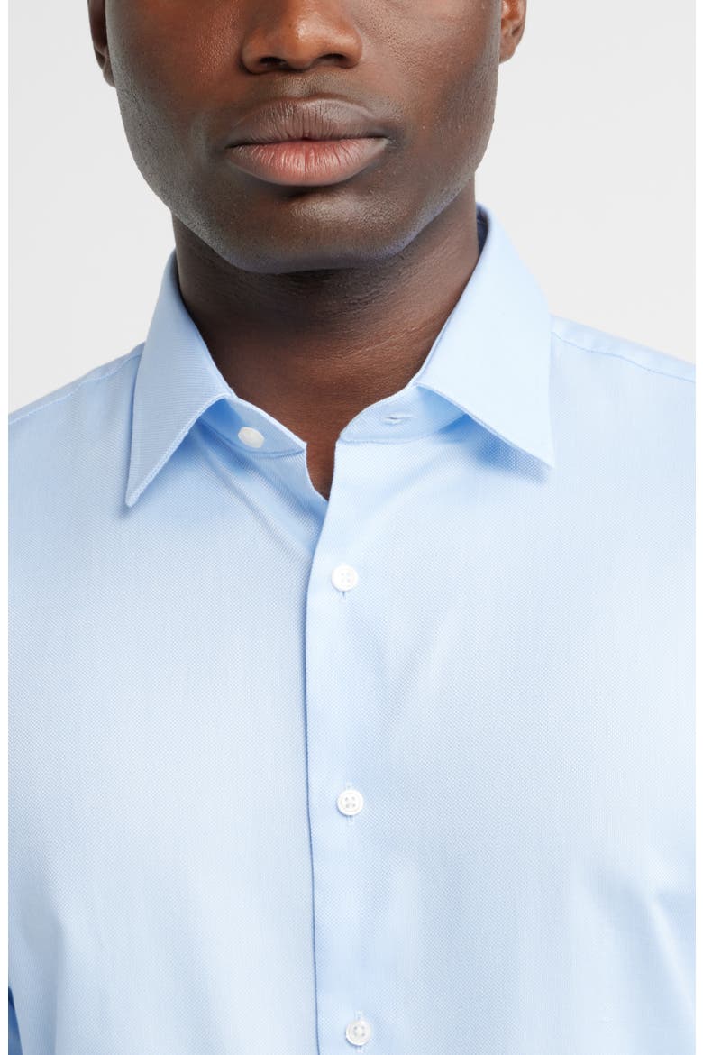 Traditional Fit Cotton Oxford Non-Iron Dress Shirt, Alternate, color, BLUE- WHITE ROYAL OXFORD