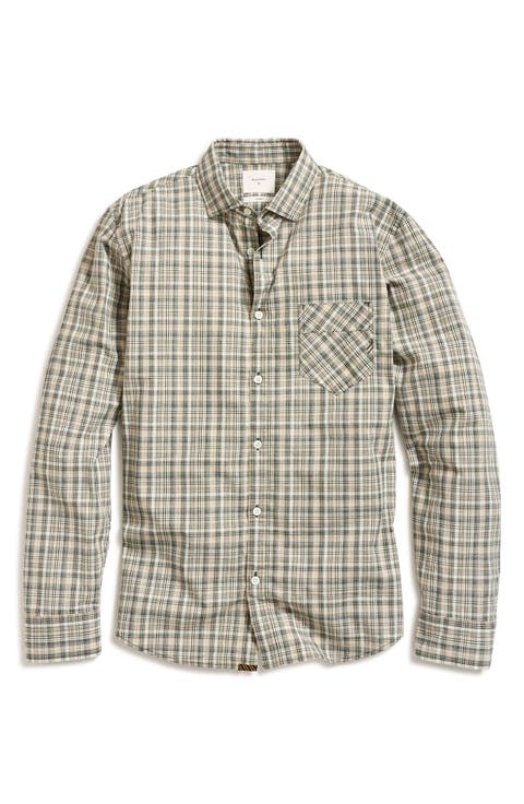 John Standard Fit Plaid Cotton Madras Button-Up Shirt