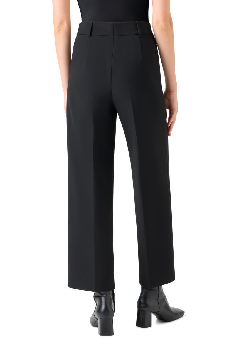 Akris punto Stretch Jersey Straight Leg Pants, Alternate, color, Black