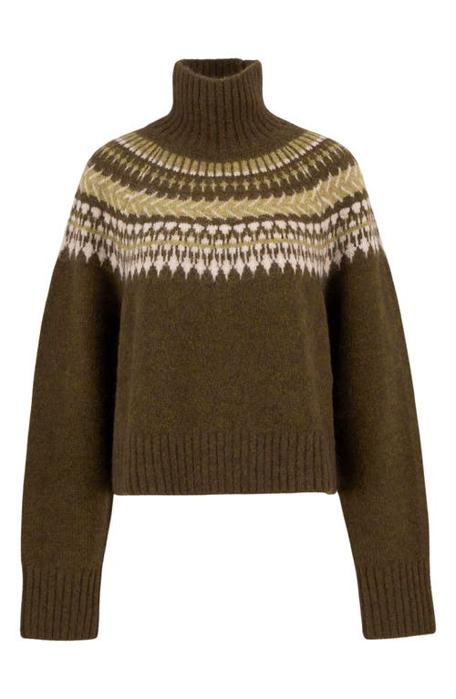 Barbour Womens Multi Lorrie Printed Knitted Jumper In Brown