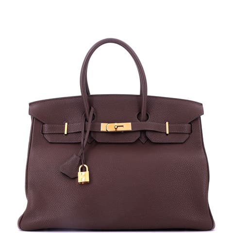 Birkin Handbag Brown Togo with Gold Hardware 35