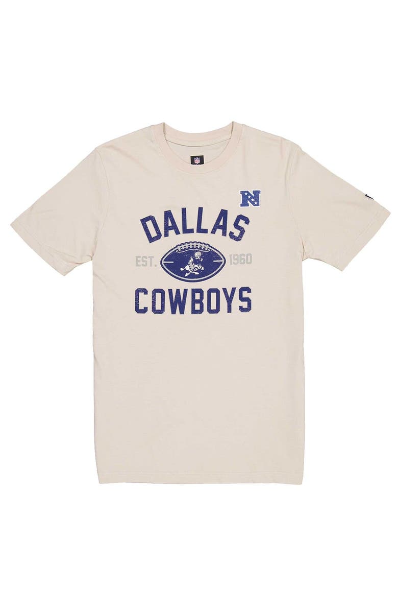 New Era Men's New Era Cream Dallas Cowboys Historic T-Shirt, Alternate, color, 