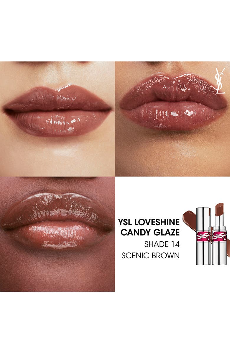 Yves Saint Laurent Candy Glaze Lip Gloss Stick, Alternate, color, 14 Scenic Brown