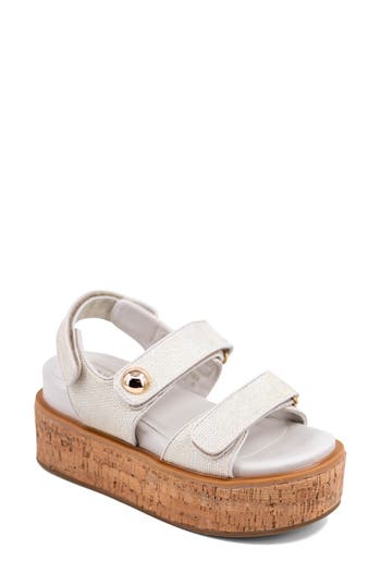 Shushop Lucille Platform Sandal In White