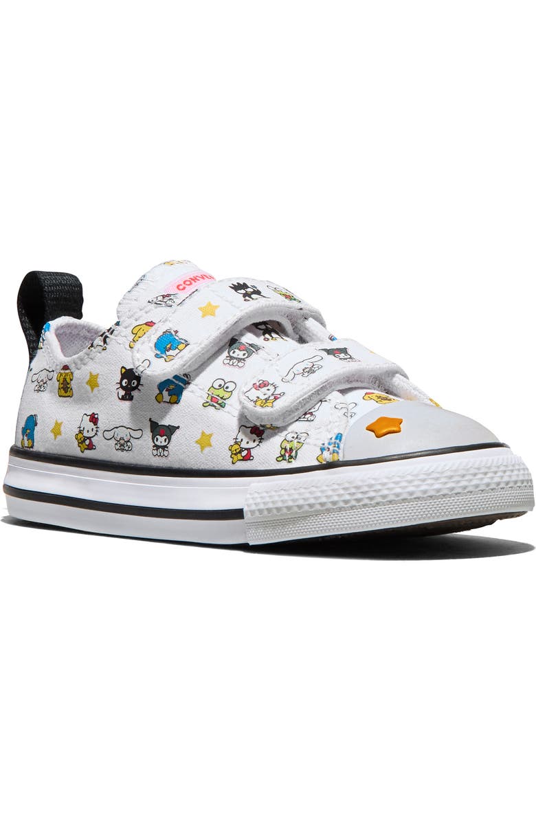 Converse Kids' x Hello Kitty<sup>®</sup> and Friends Chuck Taylor<sup>®</sup> All Star<sup>®</sup> 2V Sneaker, Main, color, White/ Black/ White