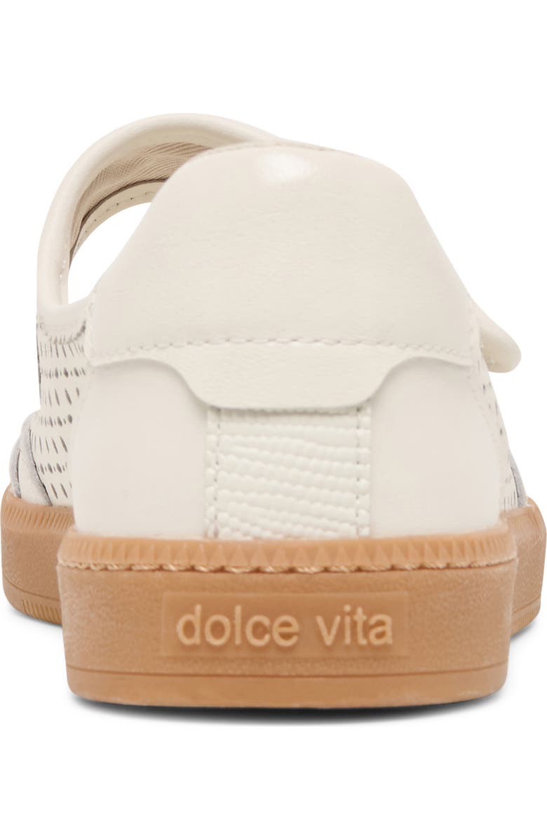 Dolce Vita Nanet Mary Jane Flat, Alternate, color, White Perforated Leather
