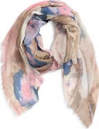 Tasha Sheer Floral Print Scarf