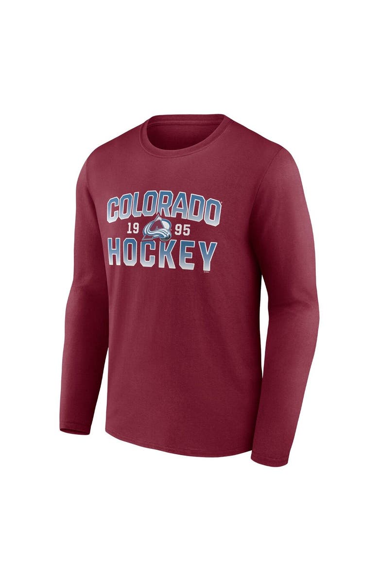 FANATICS Men's Fanatics Branded Garnet Colorado Avalanche Skate Or Die Long Sleeve T-Shirt, Alternate, color,