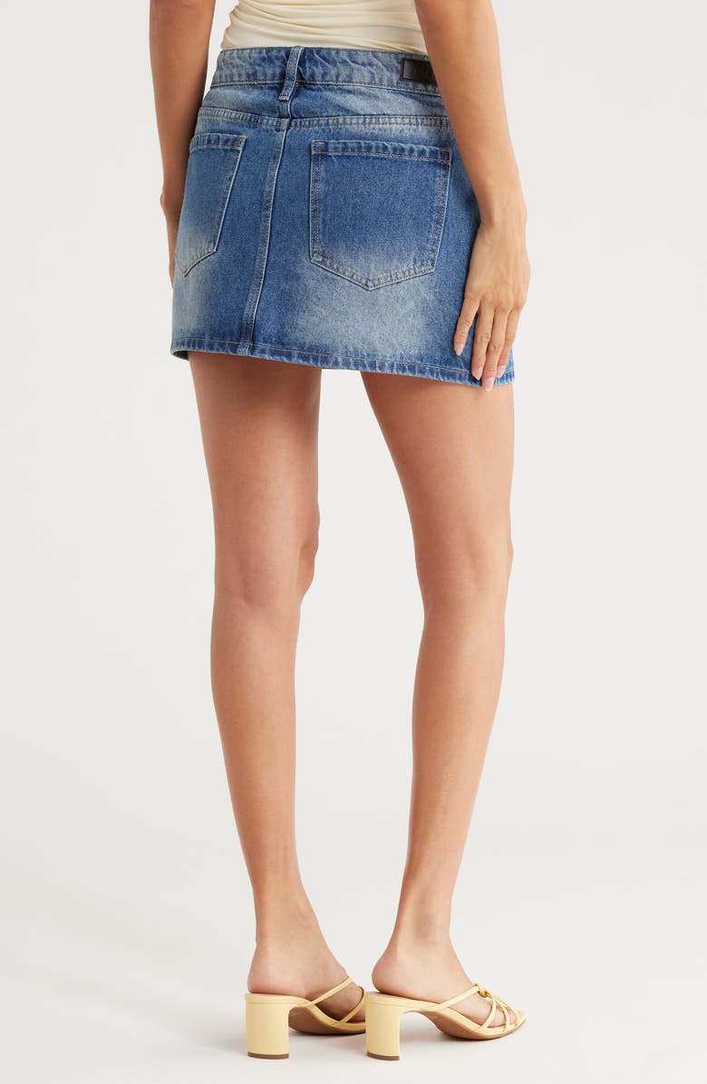 PTCL Studded Denim Miniskirt, Alternate, color, Medium Blue