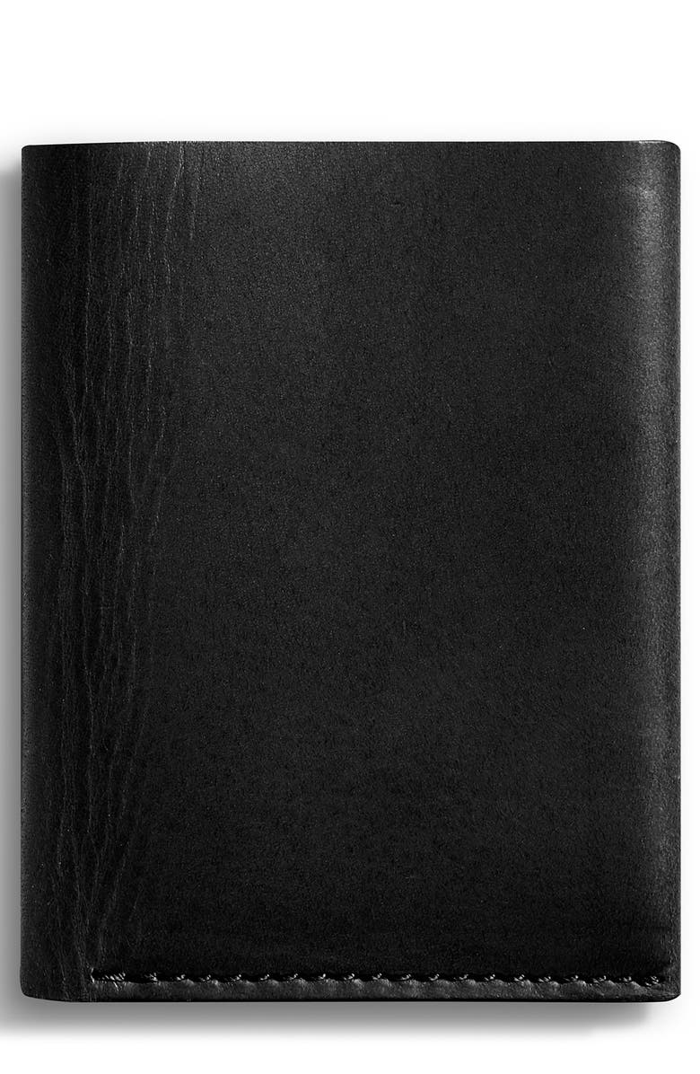 Shinola Utility Folded Leather Card Holder, Main, color,
