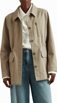 Reiss Brooklyn Cotton Utility Jacket