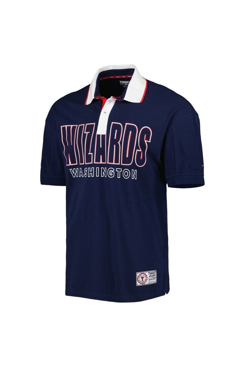 Men's Tommy Jeans Navy Washington Wizards Stanley Pique Polo, Alternate, color, Navy