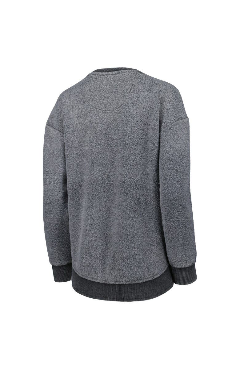 PRESSBOX Women's Pressbox Black Tennessee Volunteers Ponchoville Pullover Sweatshirt, Alternate, color, 