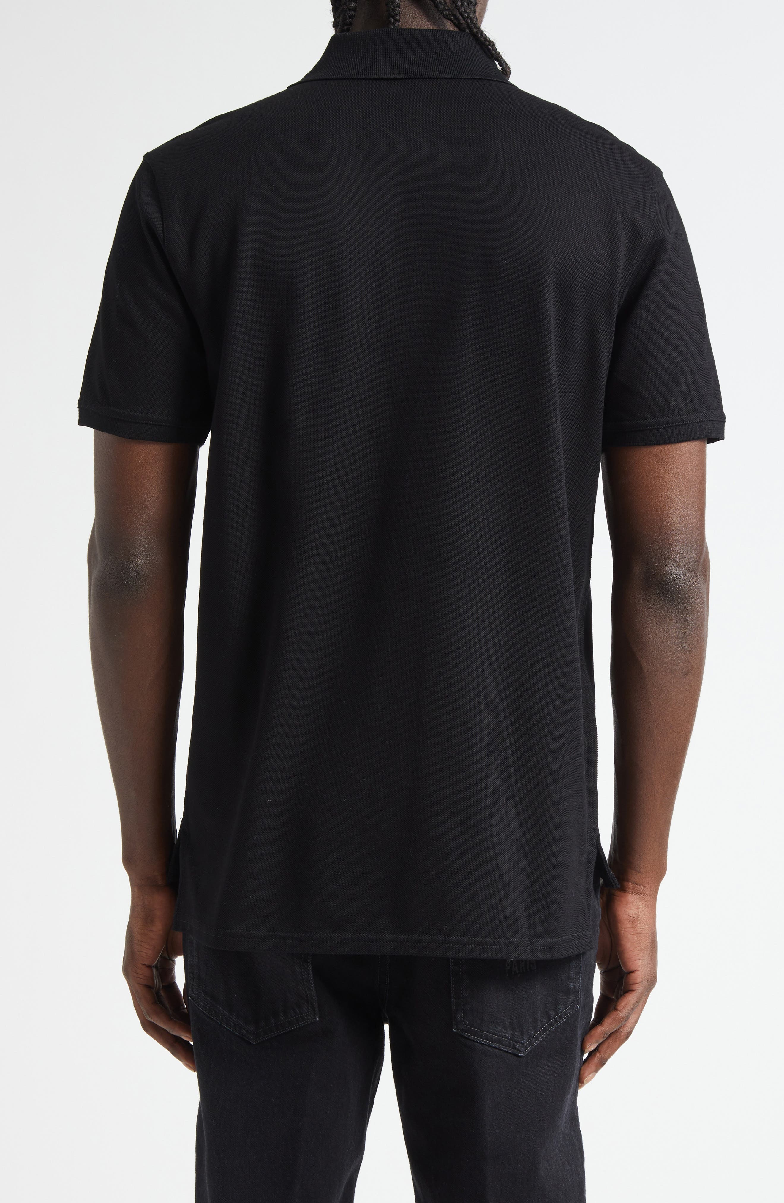 Logo Patch Regular Fit Cotton Pique Polo - image 2