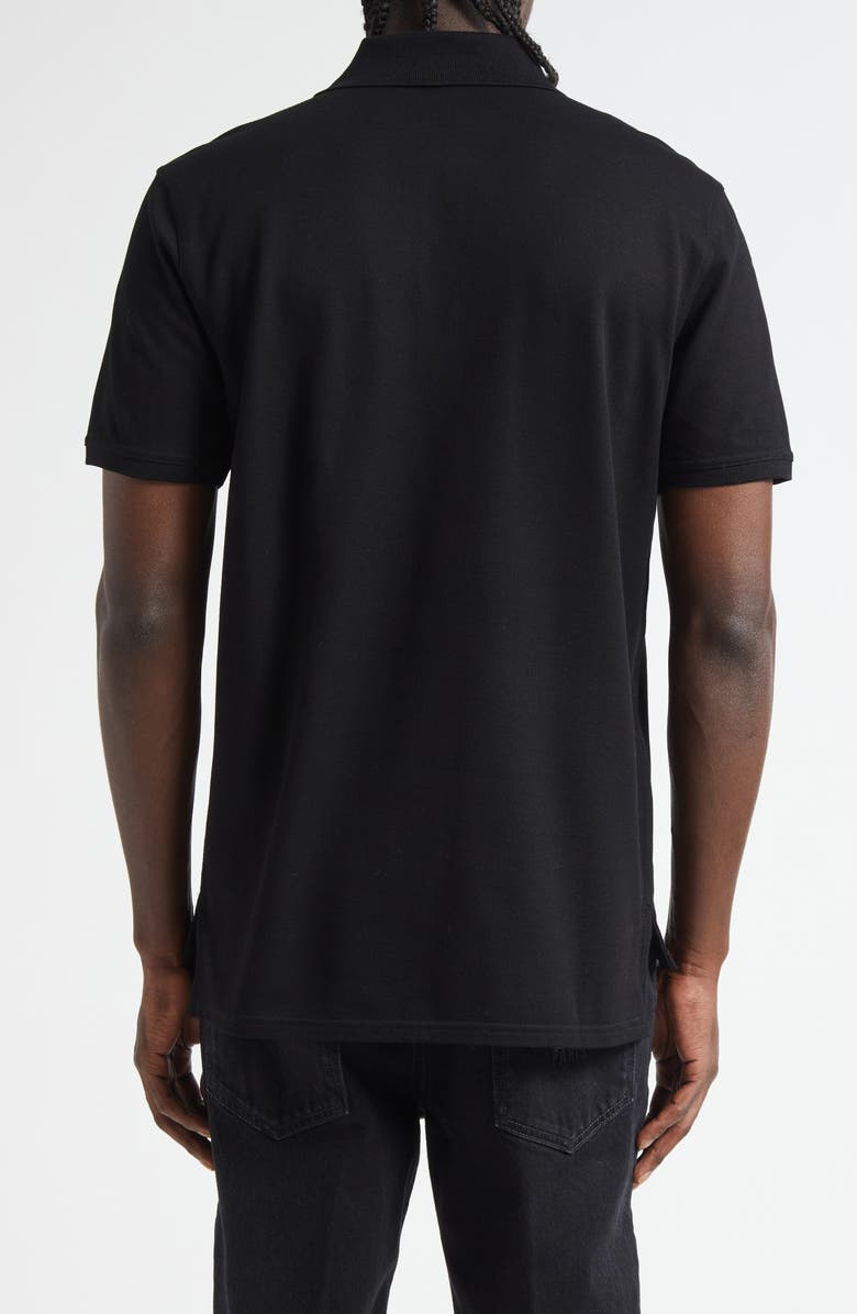 Givenchy Logo Patch Regular Fit Cotton Piqué Polo, Alternate, color, Black