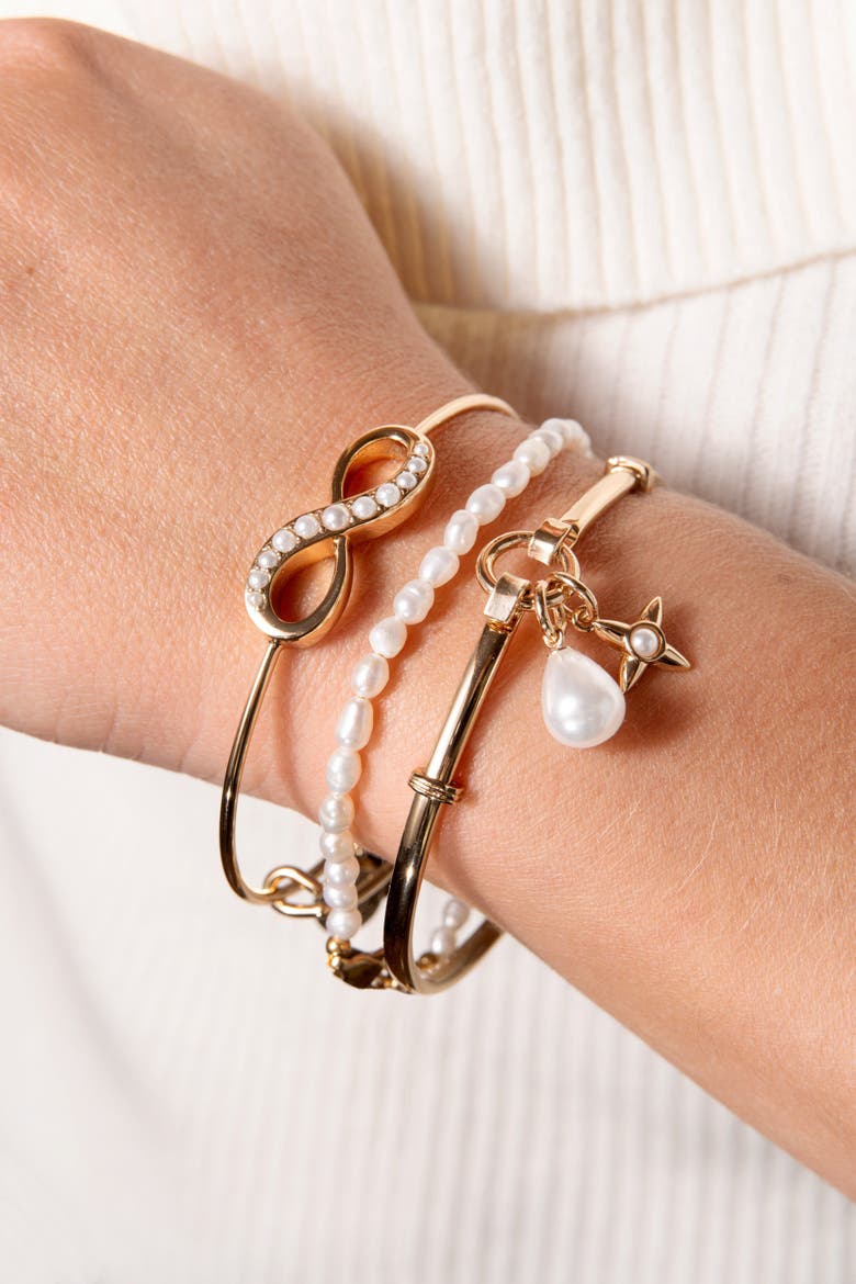 Freshwater Pearl Bracelet, Alternate, color, Pearl