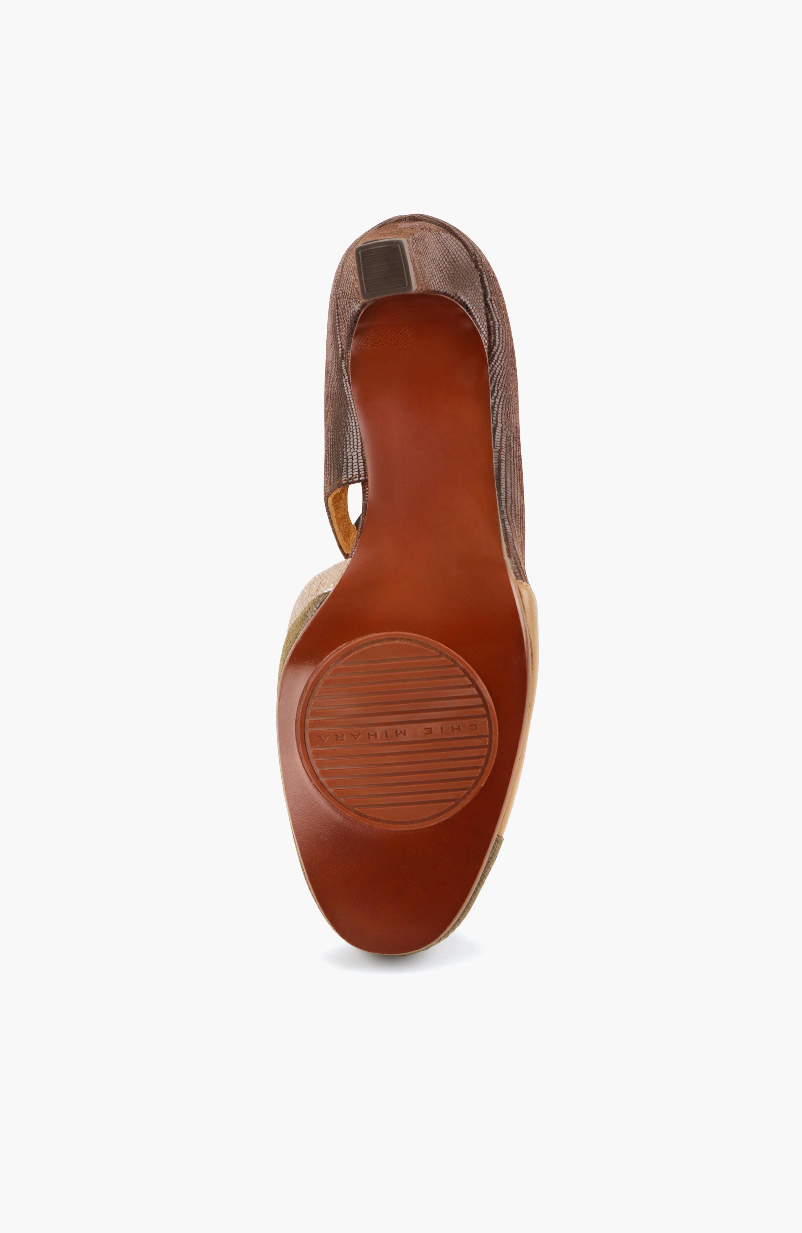 Mary Jane suede and leather Buckle Pump, Alternate, color, Dark brown