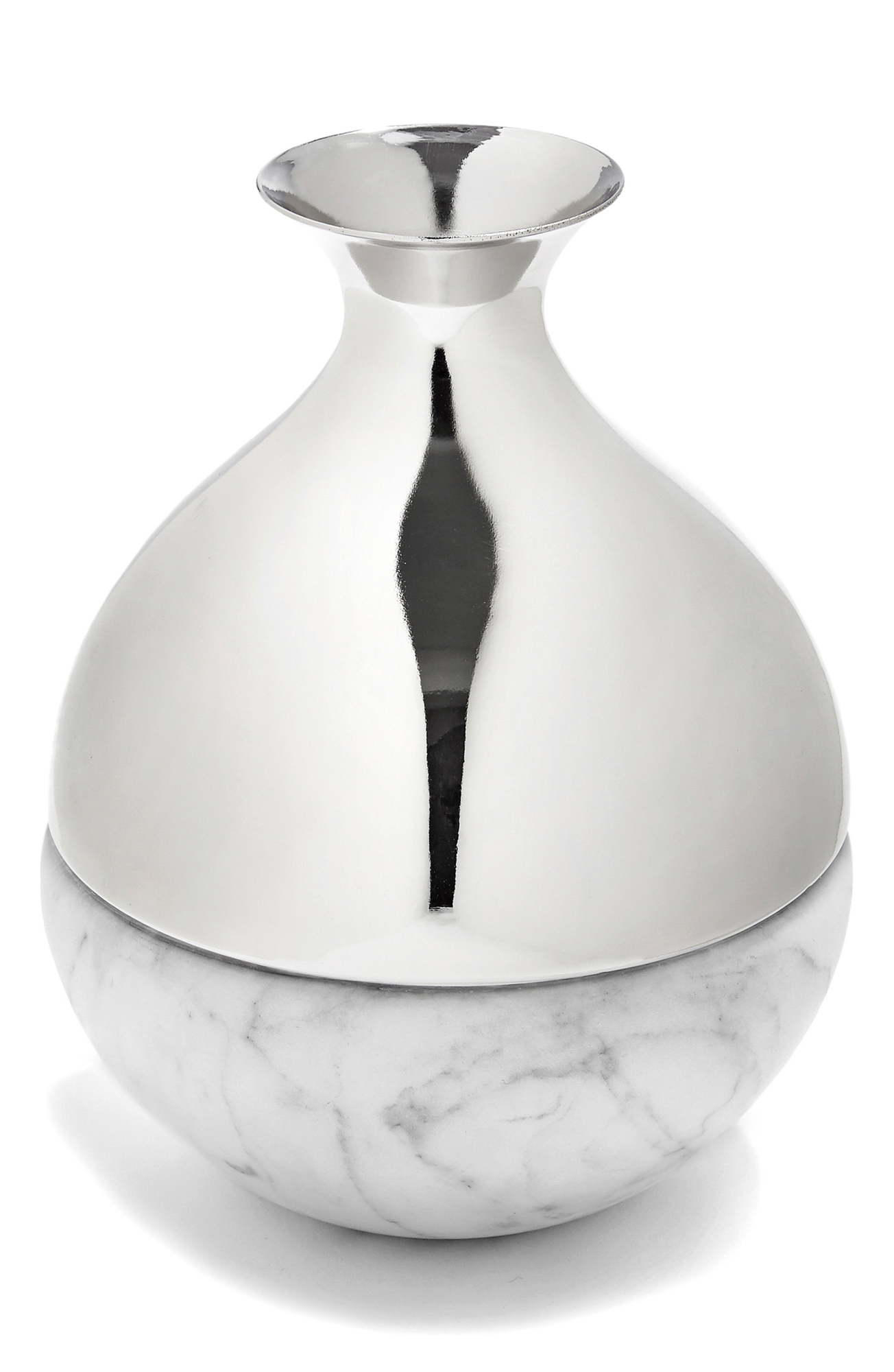 ANNA New York Dual Bud Vase - Carrara Silver