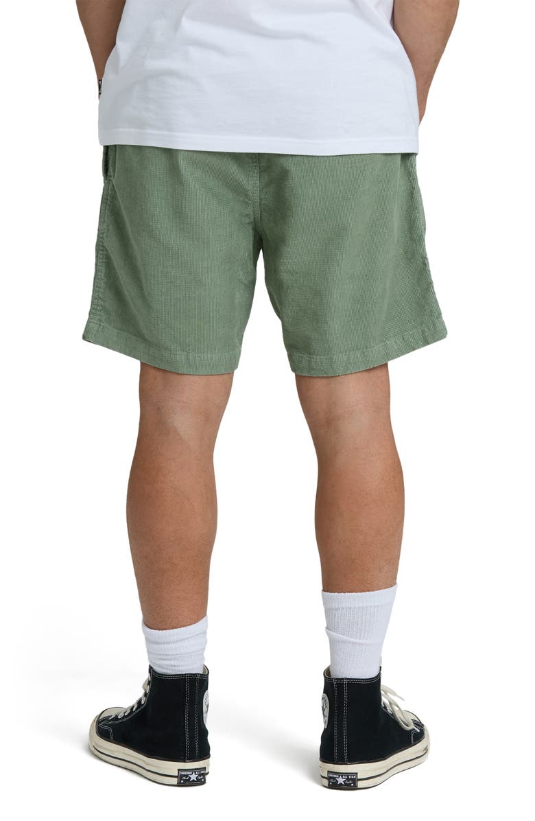 Billabong Larry Layback Cotton Corduroy Shorts, Alternate, color, Moss
