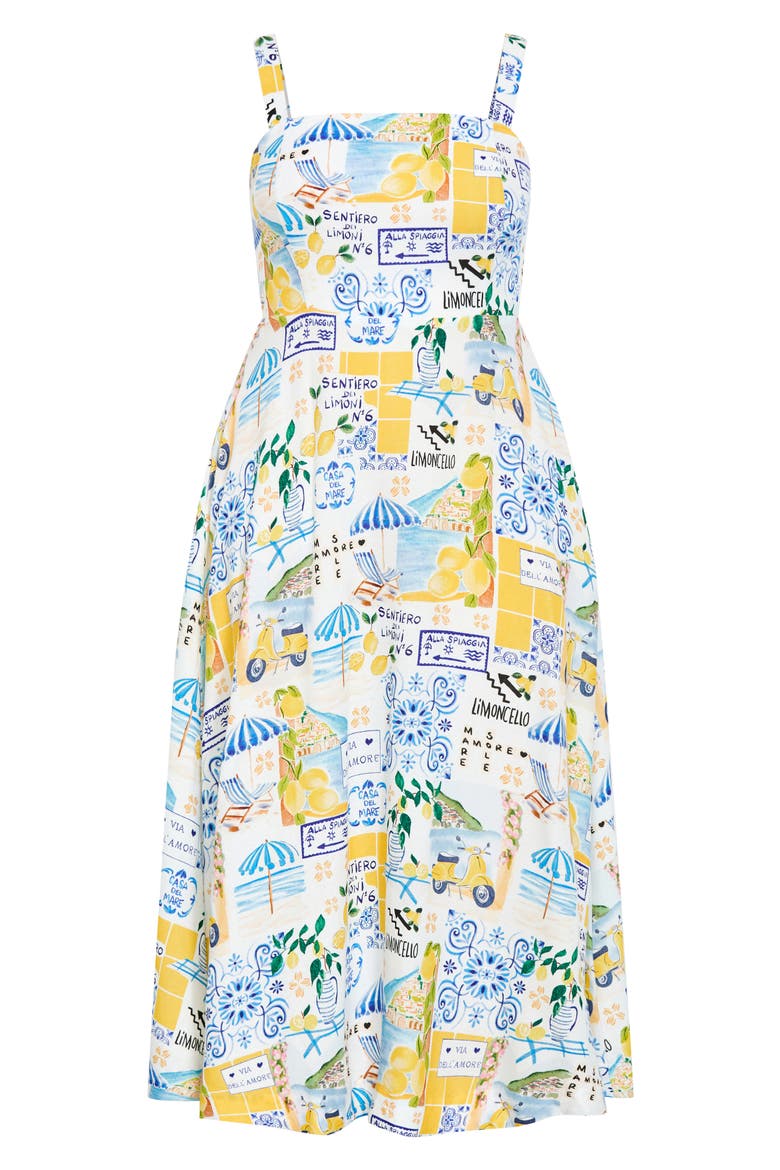 Collins Print Sleeveless Maxi Dress, Alternate, color, AMALFI COAST