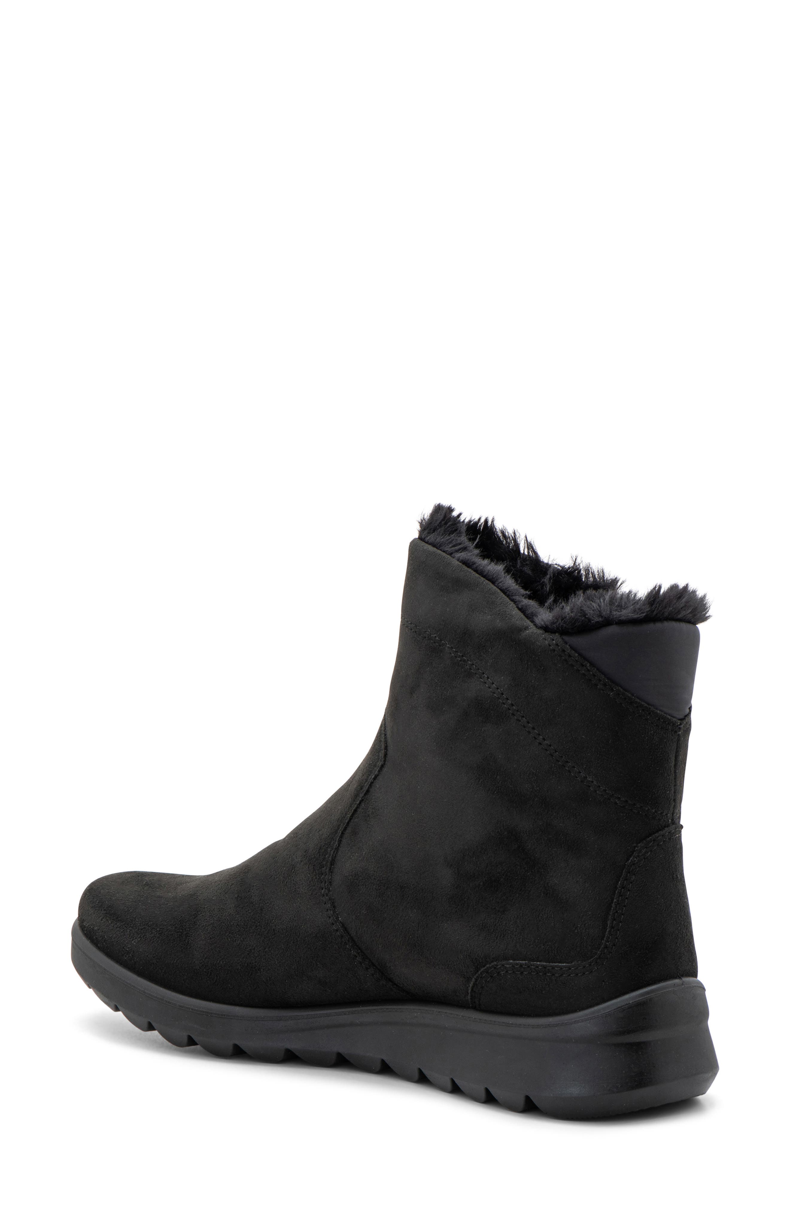 ara Tracy Faux Fur Lined Waterproof Bootie, Alternate, color, 