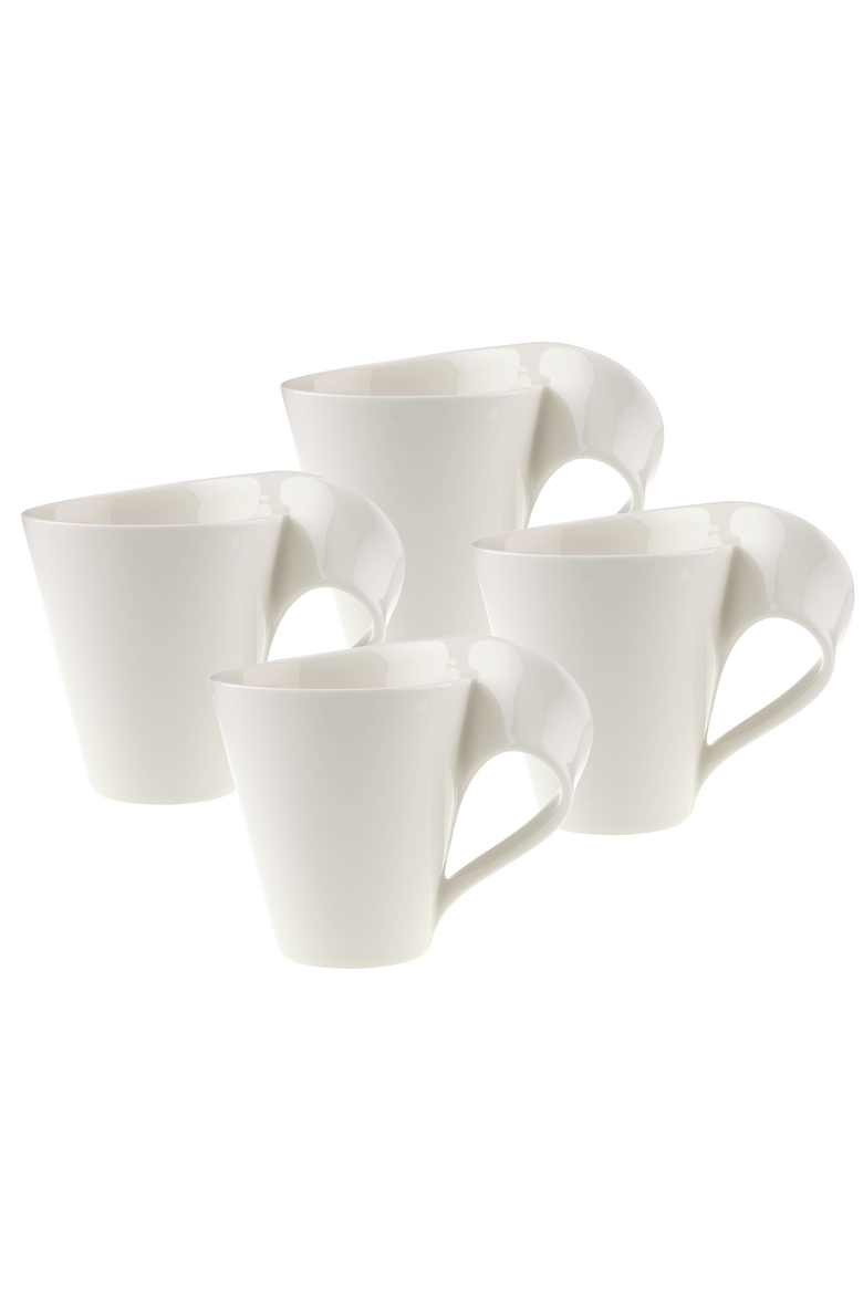 NewWave Caffè Set of 4Mug, Main, color, white