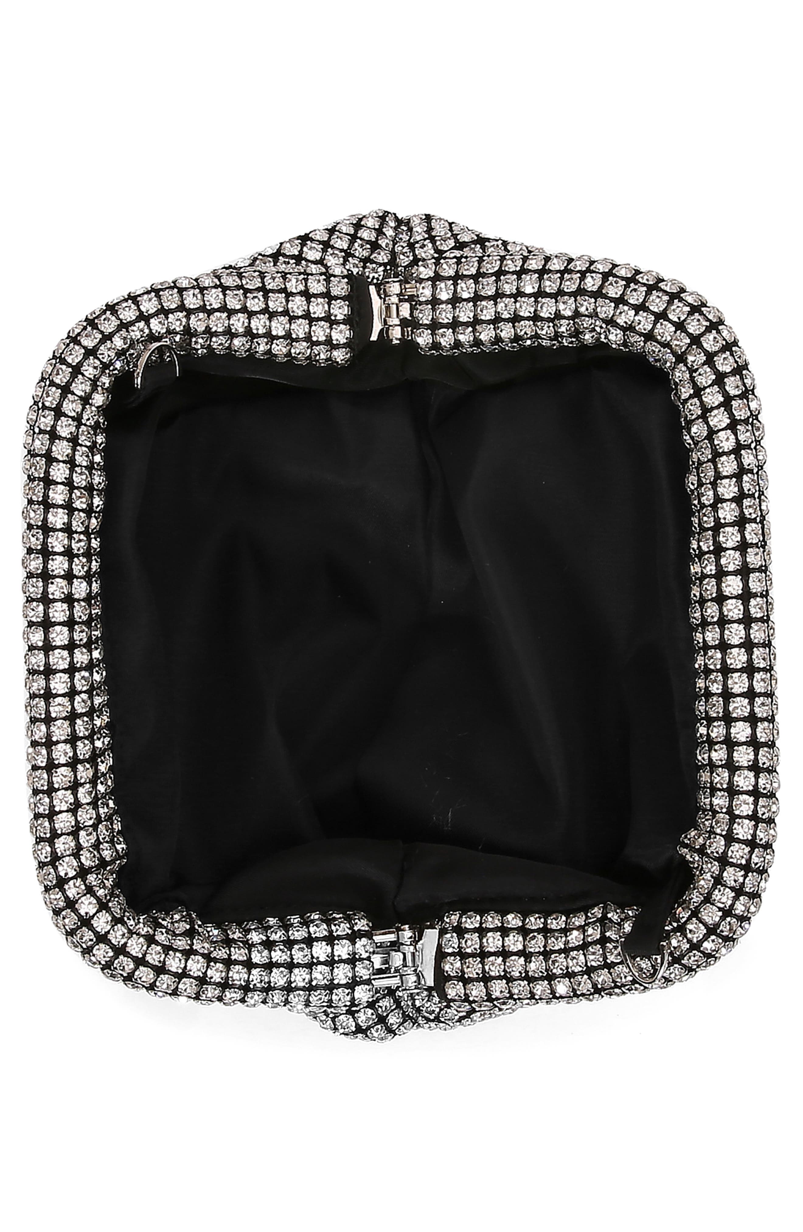 Crystal Clutch, Alternate, color, SILVER