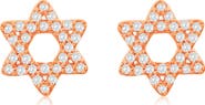 SUZY LEVIAN DIAMONDS Pavé Diamond Star of David Stud Earrings