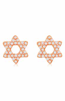 SUZY LEVIAN DIAMONDS Pavé Diamond Star of David Stud Earrings