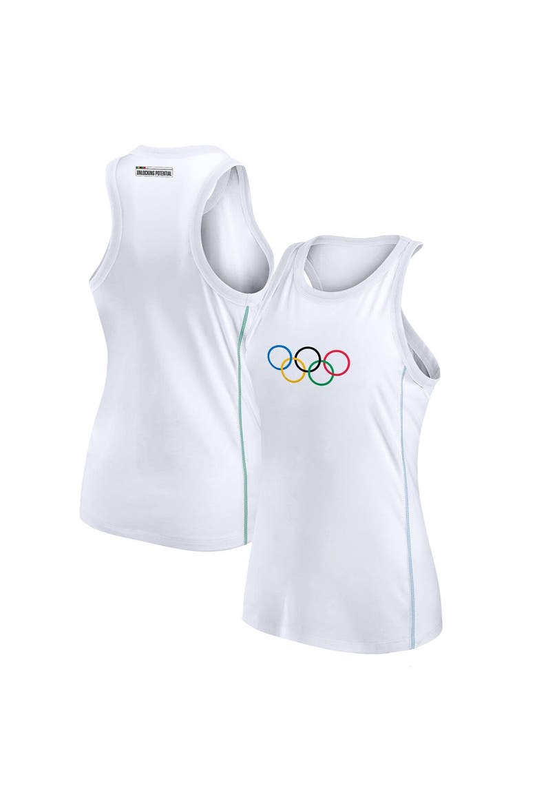 Women's Fanatics Branded White Olympic Games Radiant Tank Top, Main, color, White